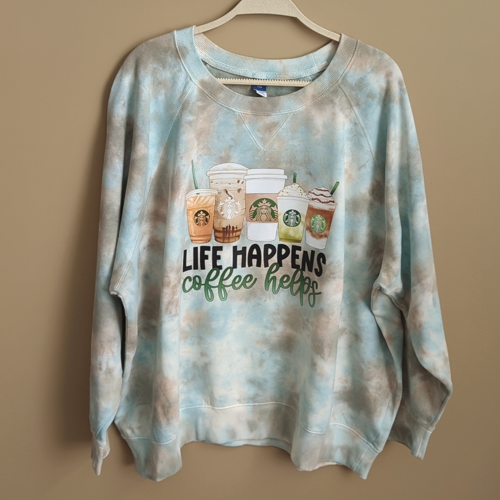 Women's XXL Starbucks Coffee sweatshirt NWT